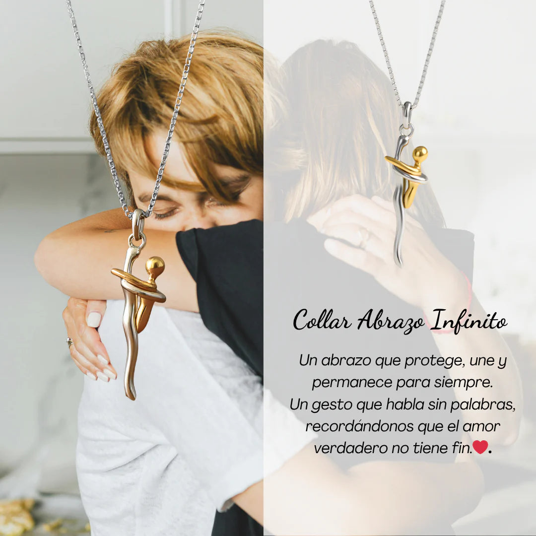 Couple's Pendant Humanoid Hug Necklace